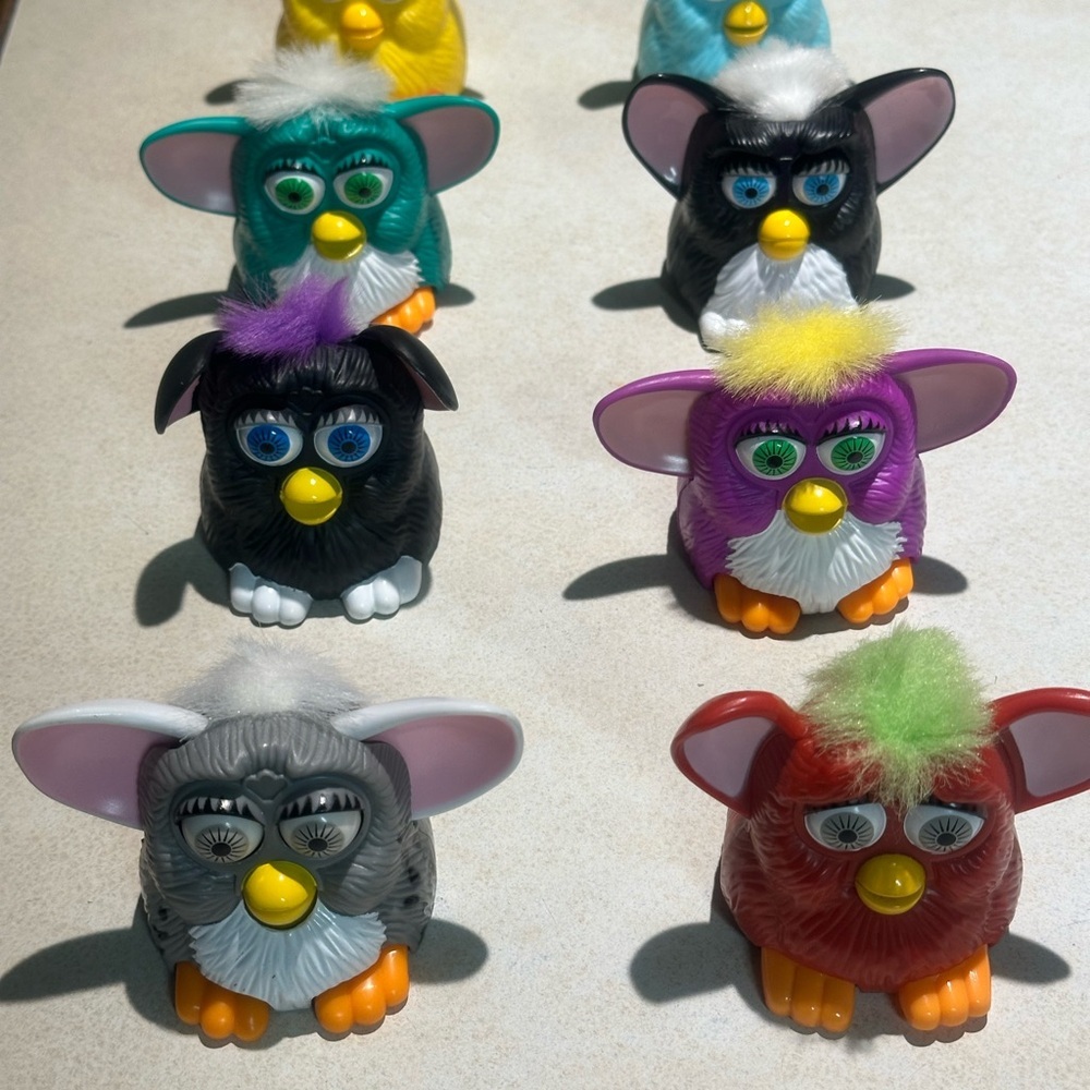VTG 1998 McDonald’s Happy Meal Furby Toy Collection - Set of 8
